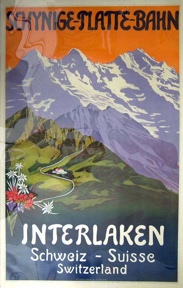 Swiss Railways travel poster  Print